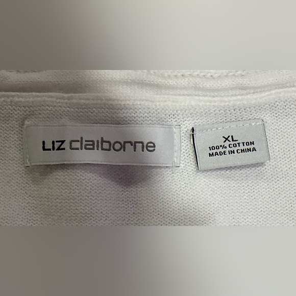 Liz Claiborne Ruffle detail cardigan. XL - Picture 3 of 4
